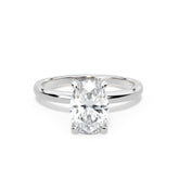 Solitaire Hidden Halo Engagement Ring by Allure